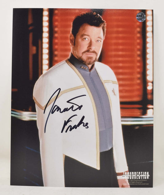 Jonathan Frakes Star Trek Insurrection Riker Signed 8 x 10 COA