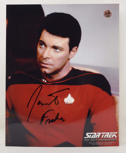 Jonathan Frakes Star Trek Next Generation Signed 8 x 10 COA