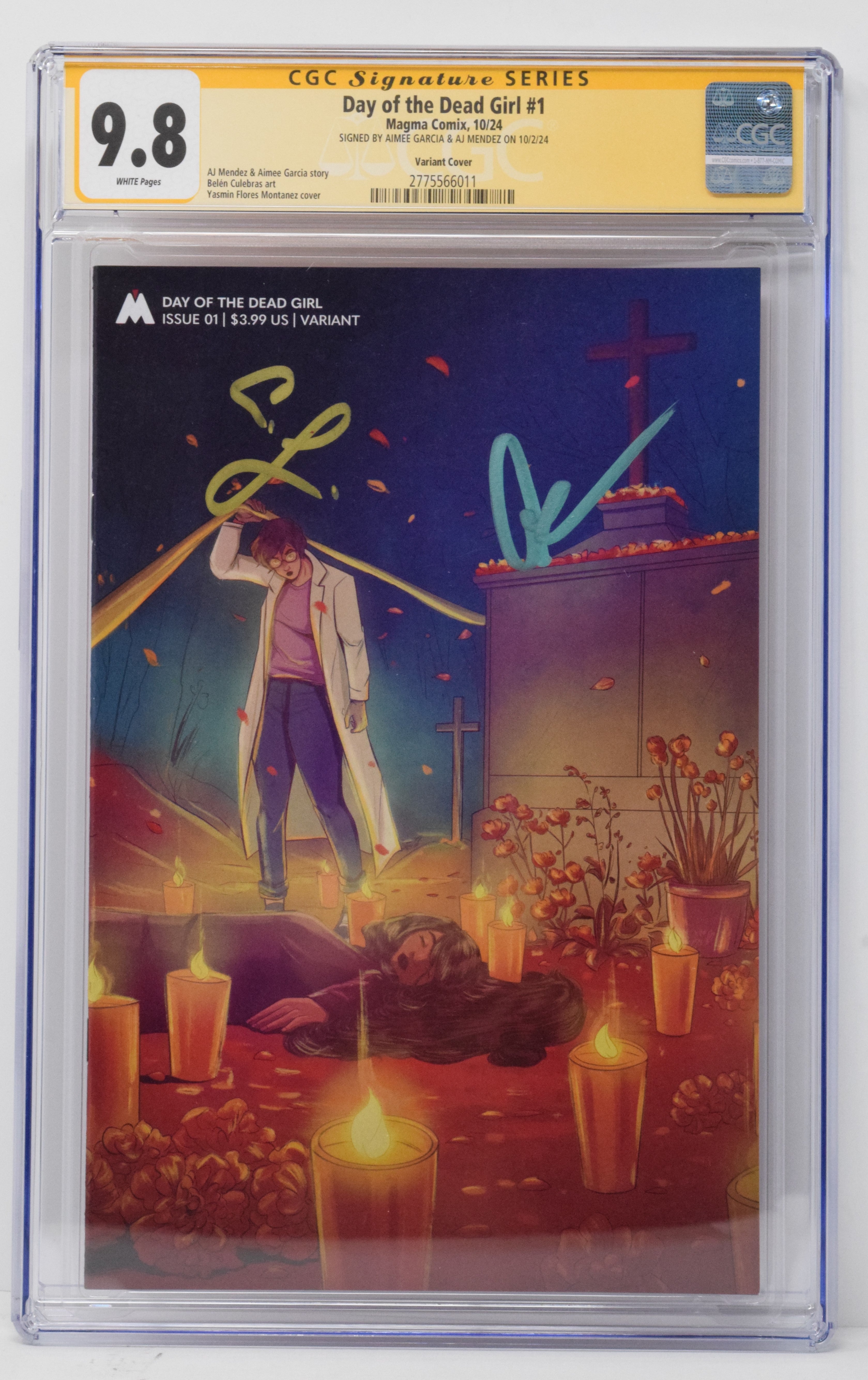 Day Of The Dead Girl #1 B Magma Yasmin Flores Montanez CGC SS 9.8 SIGN