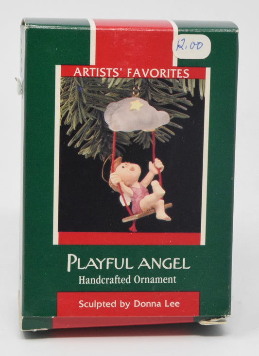 Hallmark Keepsake Playful Angel Christmas Ornament 1989 NIB