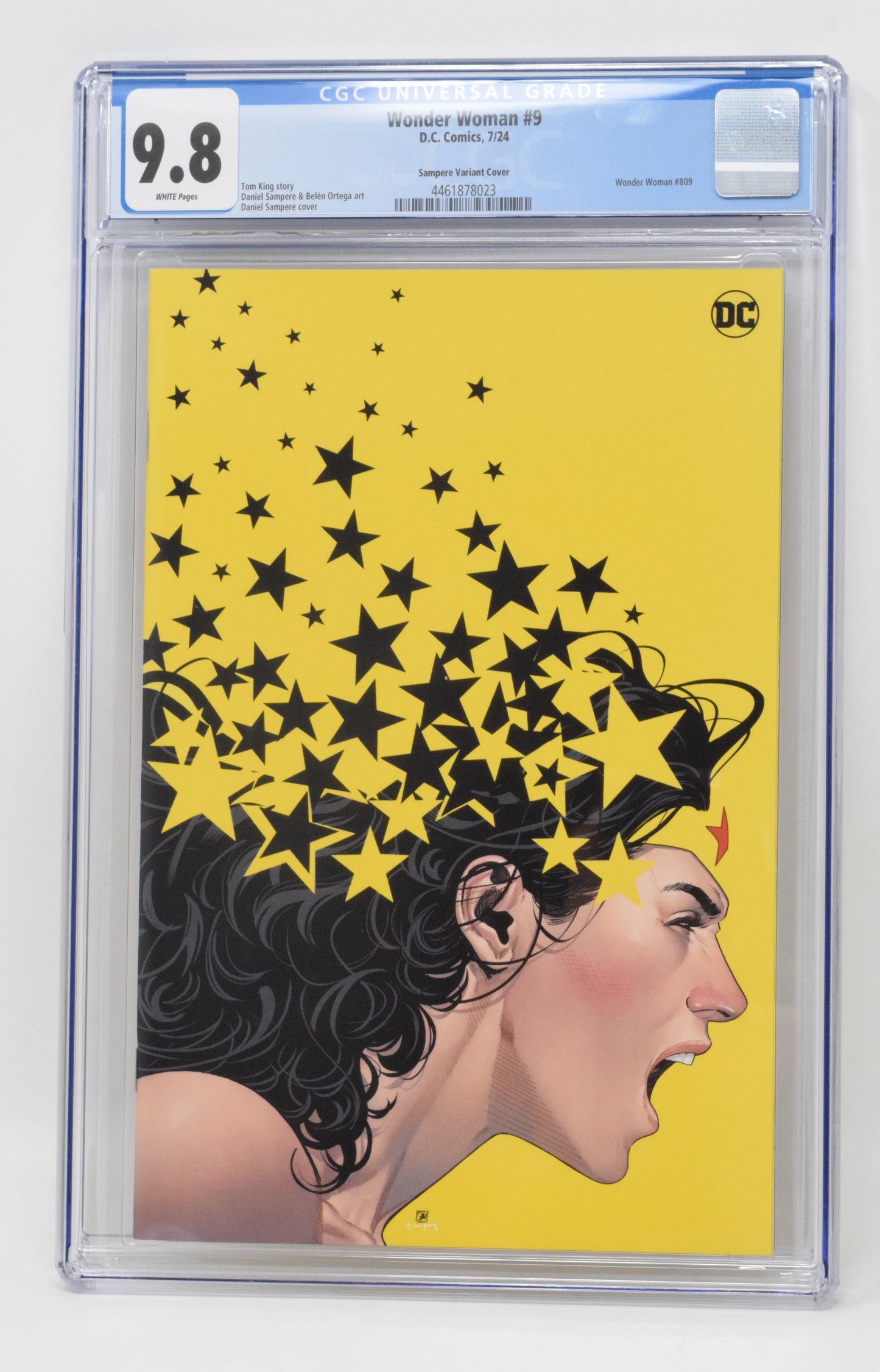 Wonder Woman 9 DC 2024 CGC 9.8 1:25 Daniel Sampere Virgin Variant GGA