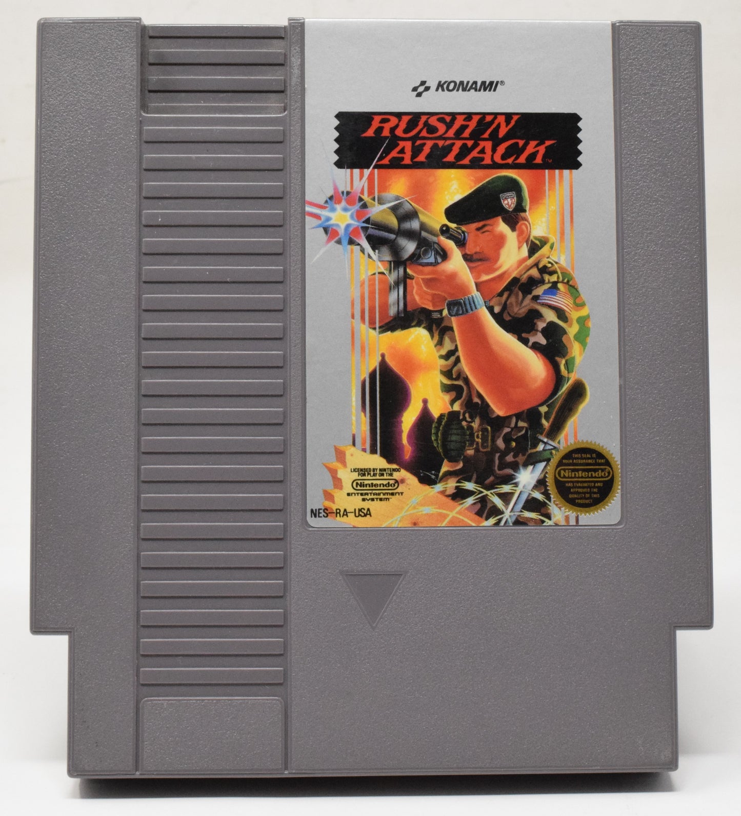 Nintendo NES Rush N Attack Konami Video Game Cartridge