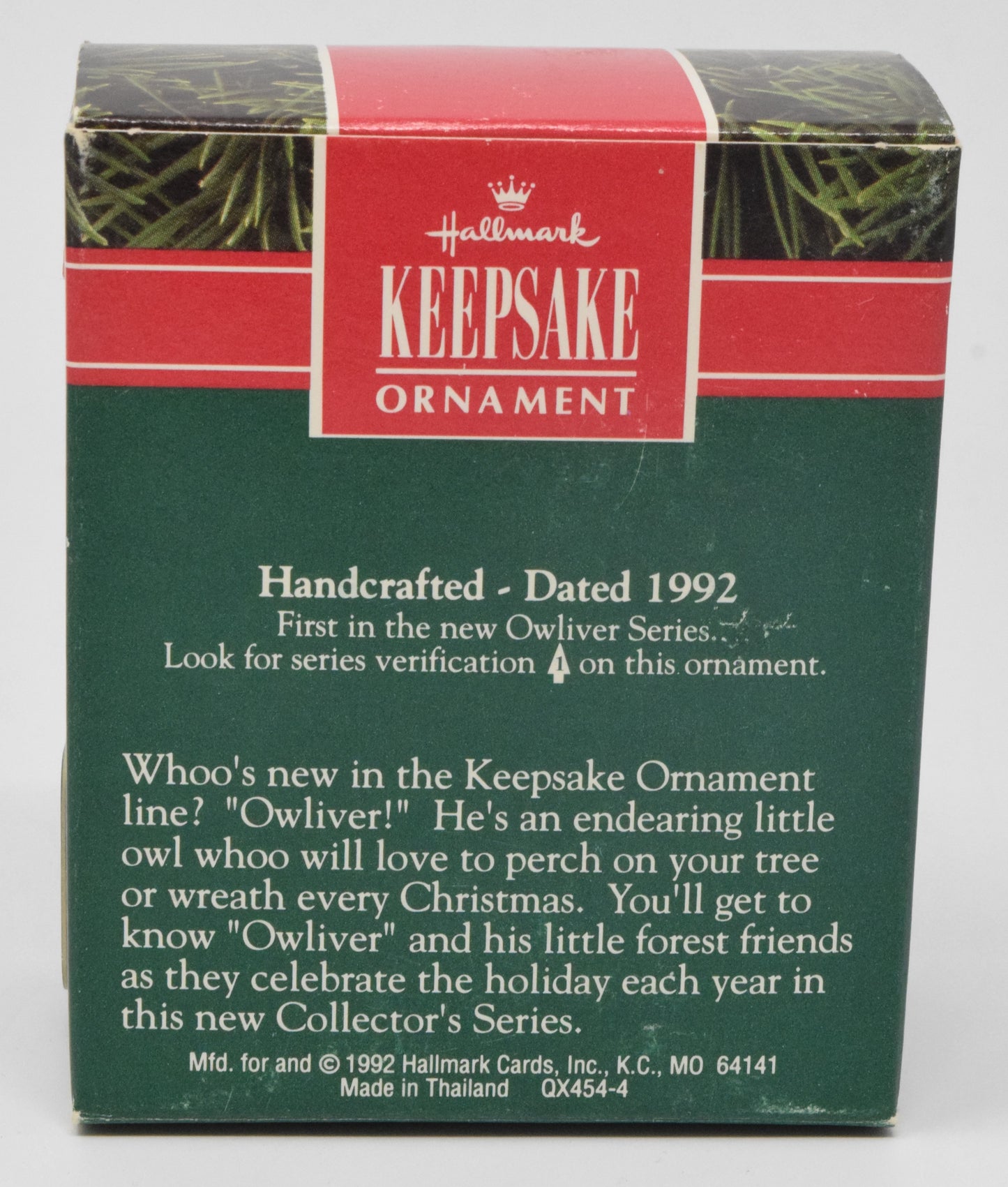 Hallmark Keepsake Owliver Christmas Ornament 1992 NIB