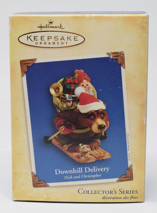 Hallmark Keepsake Downhill Delivery Christmas Ornament 2004 NIB