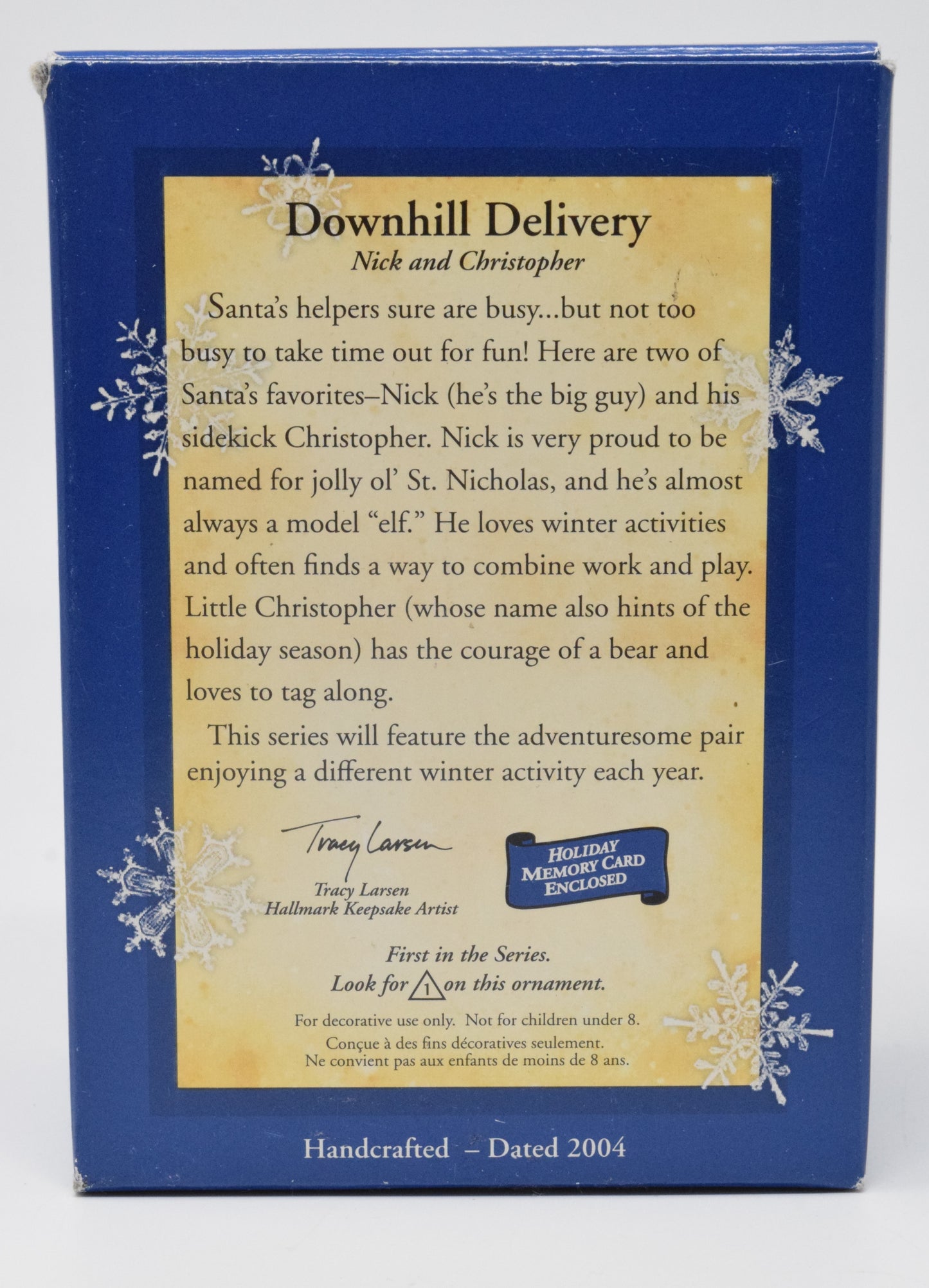 Hallmark Keepsake Downhill Delivery Christmas Ornament 2004 NIB