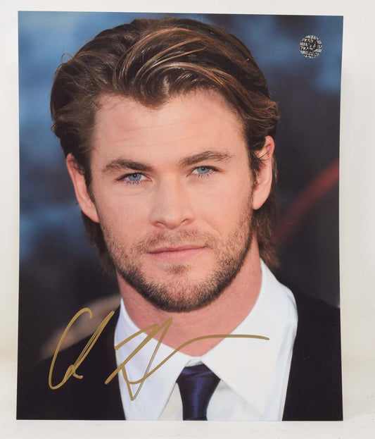 Chris Hemsworth Headshot Signed 8 x 10 COA