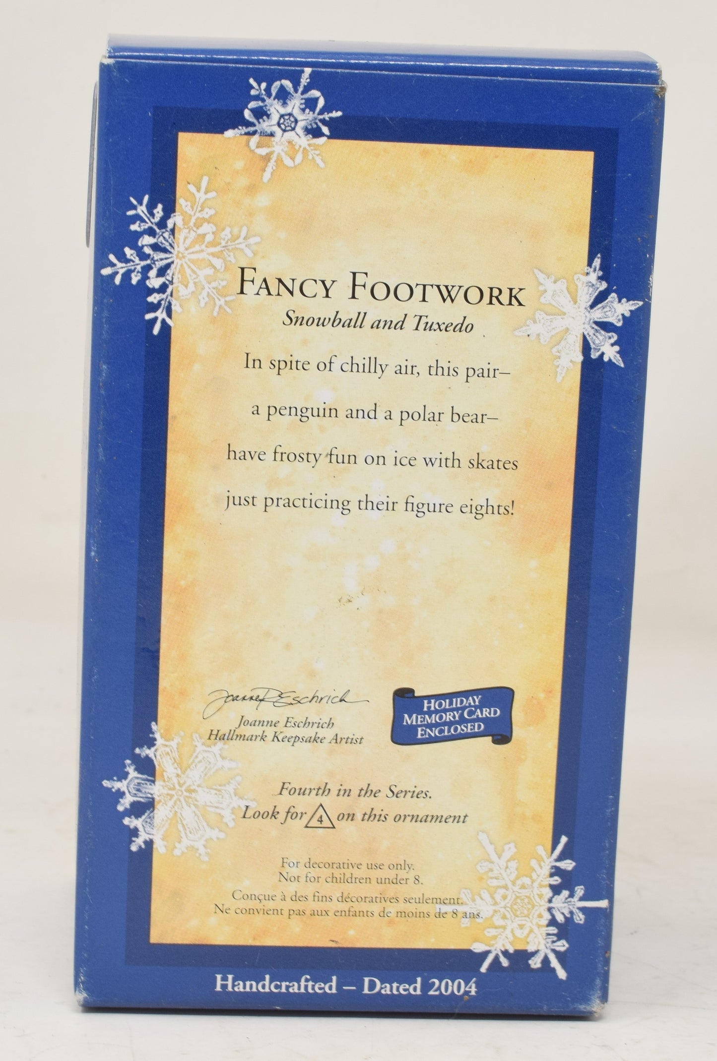 Hallmark Keepsake Ornament Fancy Footwork Snowball Tuxedo Christmas Tree 2004 NIB