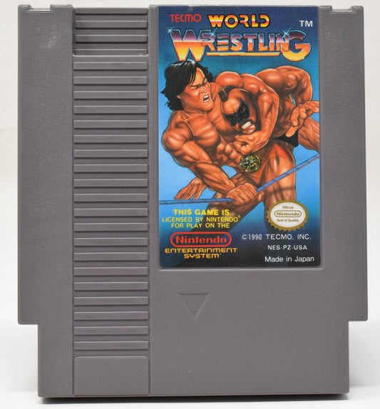 Nintendo NES World Wrestling Tecmo Video Game Cartridge