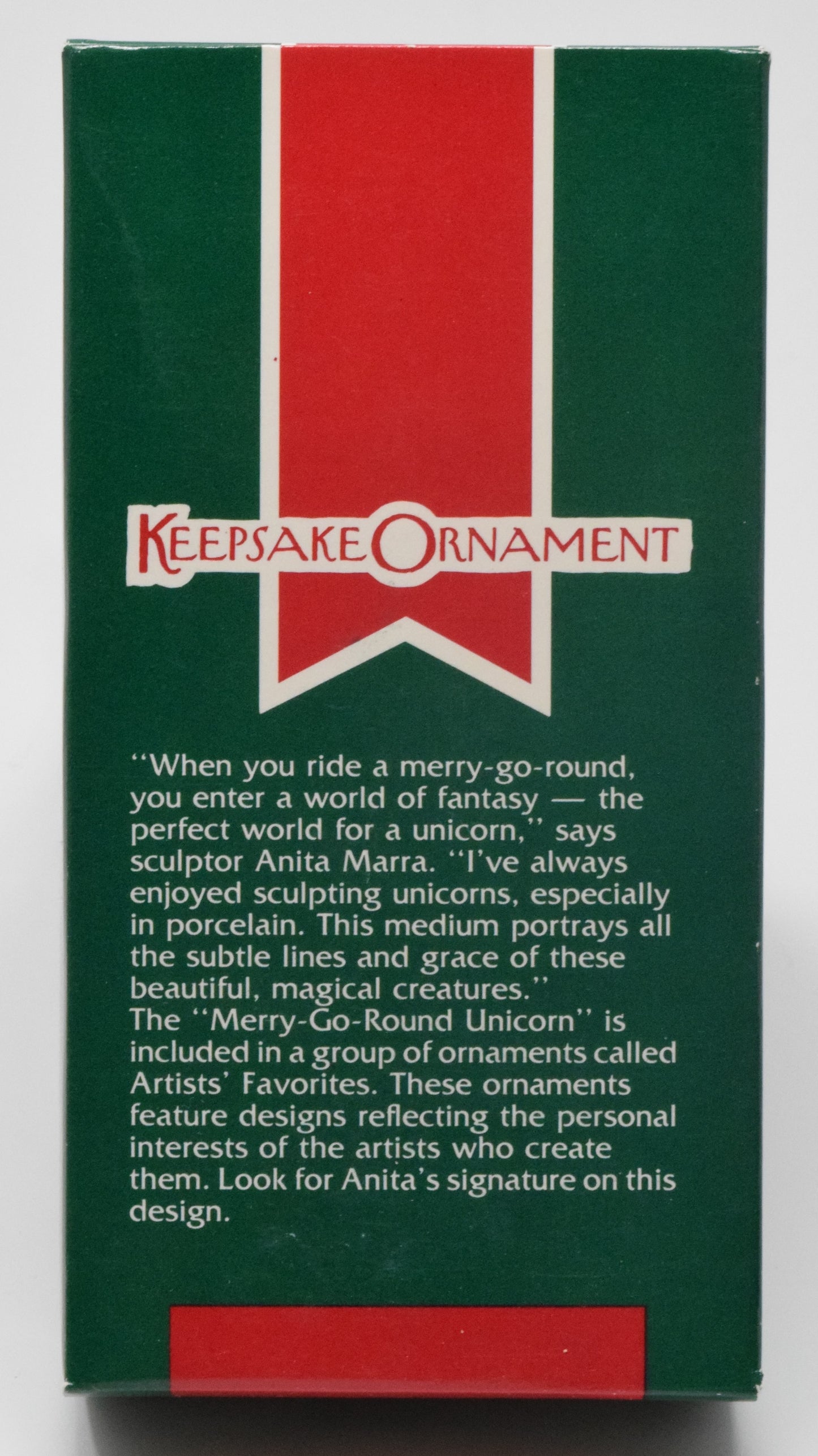 Hallmark Keepsake Merry Go Round Unicorn Christmas Ornament 1989 NIB