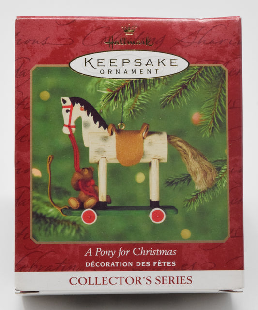 Hallmark Keepsake A Pony For Christmas Christmas Ornament 2000 NIB