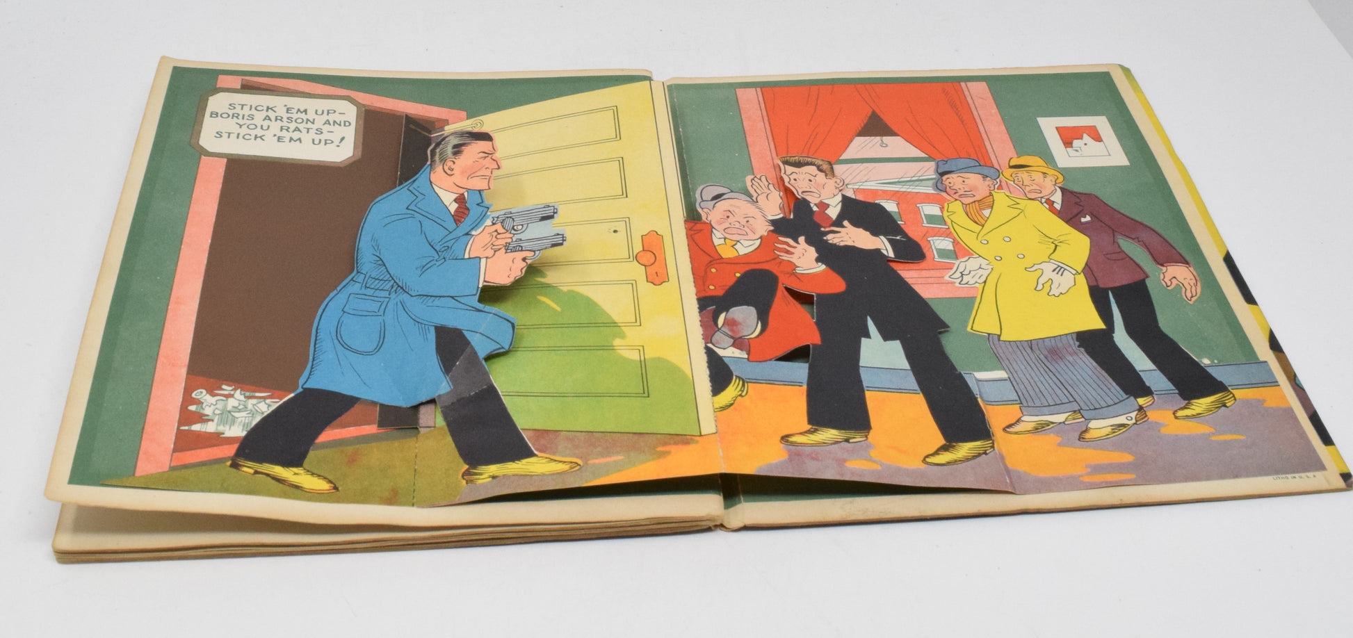 Pop-Up Dick Tracy Capture Of Boris Arson 1935 VG Chester Gould - Golden Apple Comics