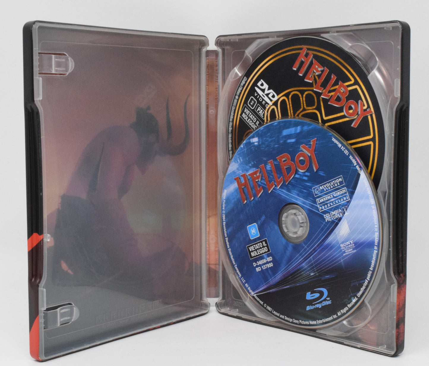 Hellboy Movie DVD Blu-Ray Steelbook 2 Disc