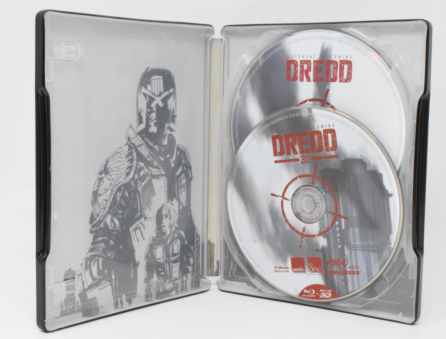 Judge Dredd Movie DVD Blu-Ray Steelbook 2 Disc Mondo Jock