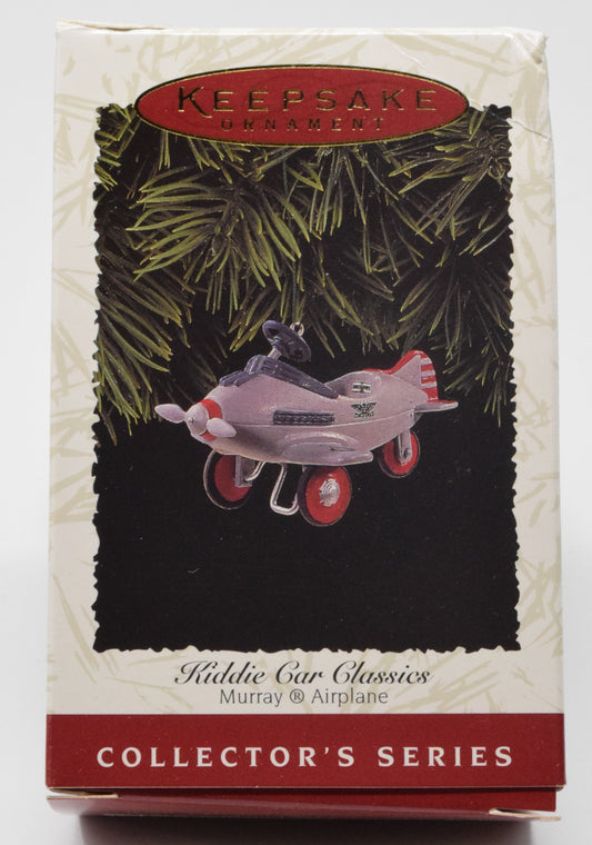 Hallmark Keepsake Kiddie Car Murray Airplane Christmas Ornament 1996 NIB (Copy)