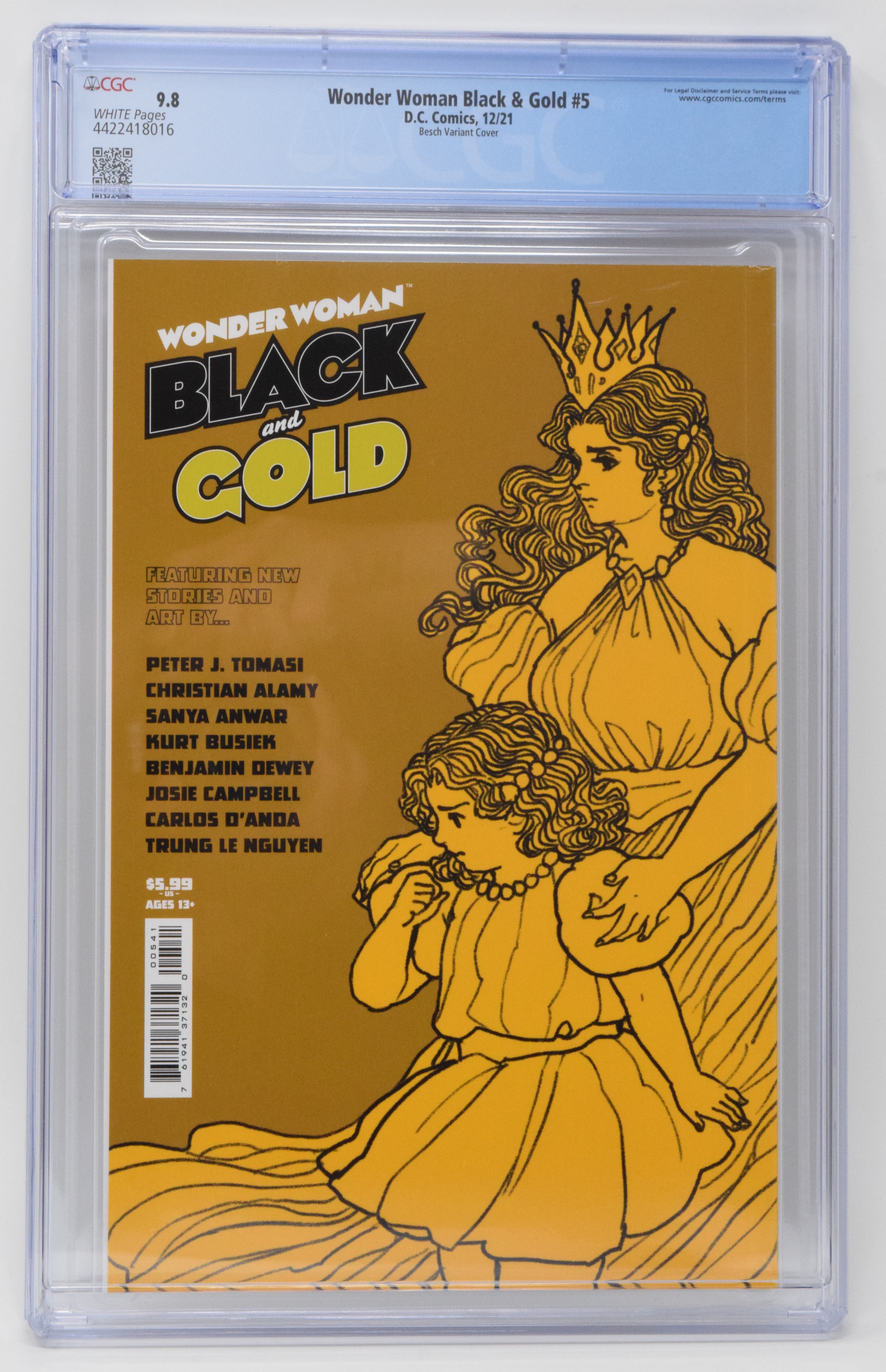 Wonder Woman Black and Gold 4 1:25 shops Variant