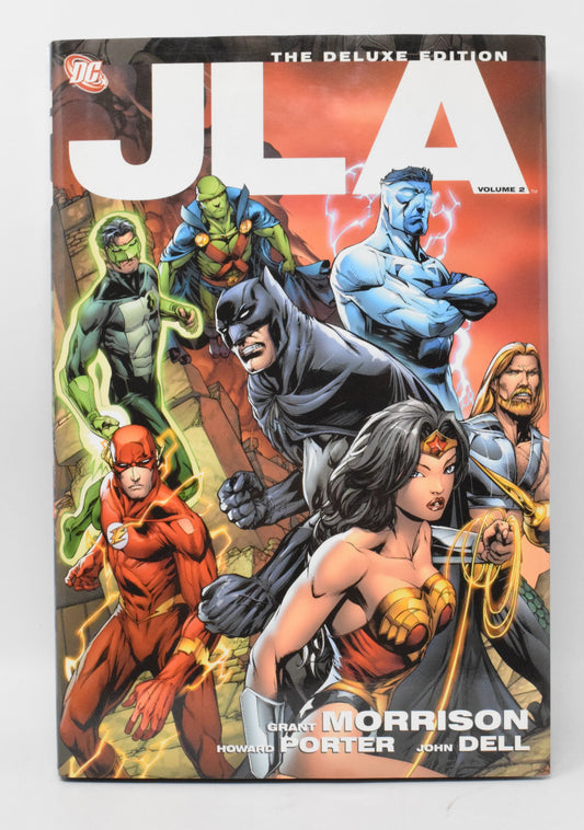 JLA 2 Deluxe HC DC 2009 NM- 9.2 Grant Morrison