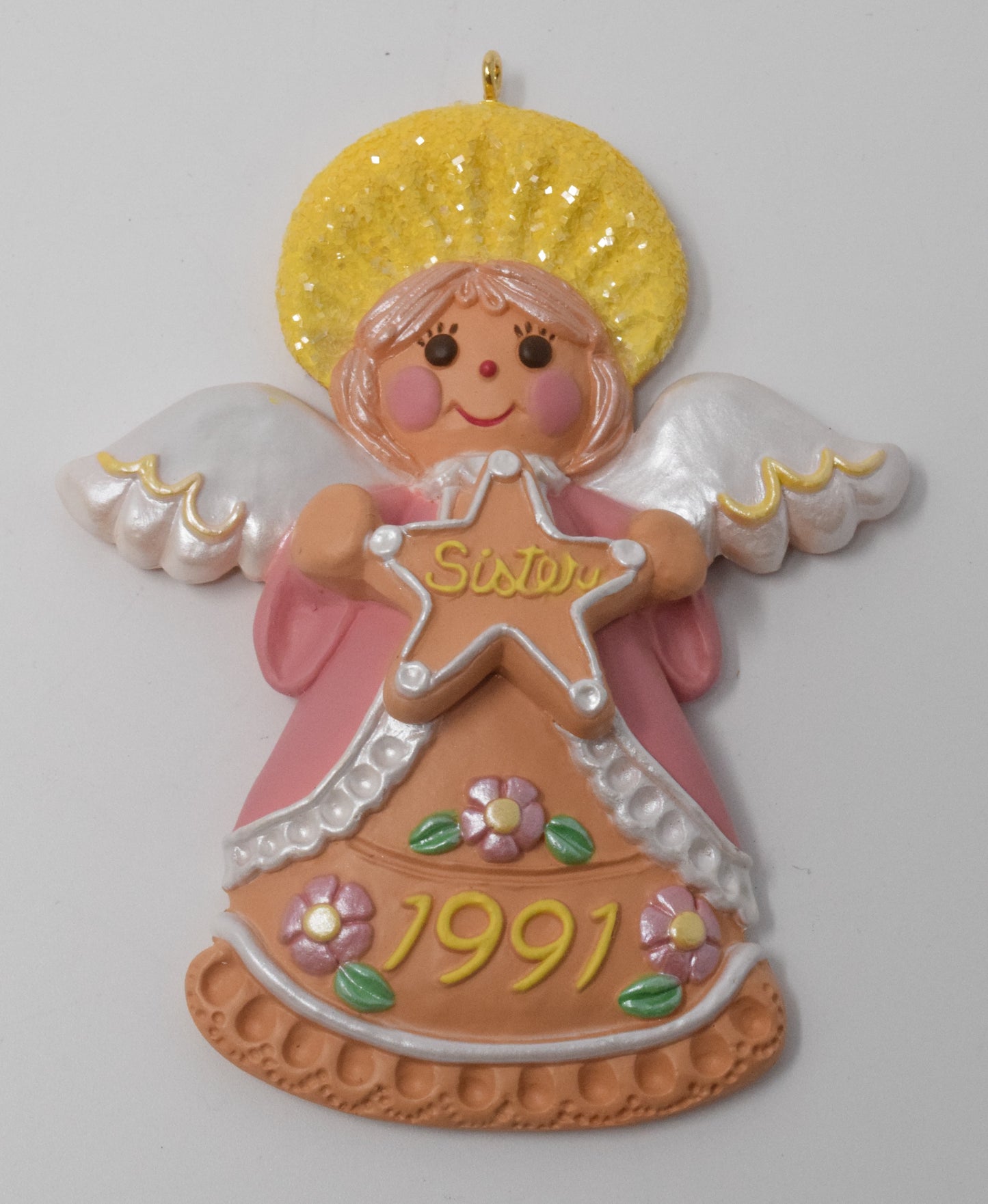 Hallmark Keepsake Angel Sister Christmas Ornament 1991 NIB