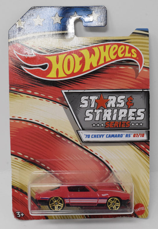 Hot Wheels 70 Chevy Camaro Stars and Stripes 7/10 DieCast Care New