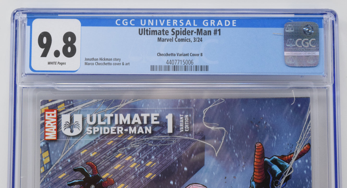 Ultimate Spider-Man 1 Marvel 2024 CGC 9.8 Marco Checchetto B Scarlet Variant