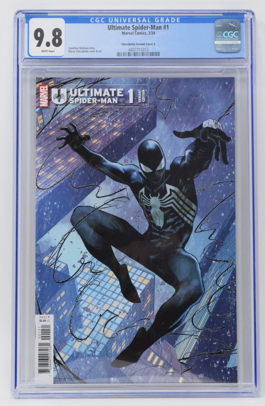 Ultimate Spider-Man 1 Marvel 2024 CGC 9.8 Marco Checchetto A Black Variant