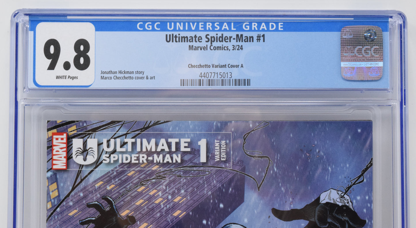 Ultimate Spider-Man 1 Marvel 2024 CGC 9.8 Marco Checchetto A Black Variant