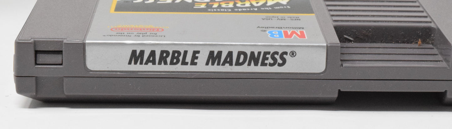 Nintendo NES Marble Madness Milton Bradley Video Game Cartridge