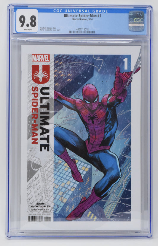 Ultimate Spider-Man 1 A Marvel 2024 CGC 9.8 Marco Checchetto 1st Print