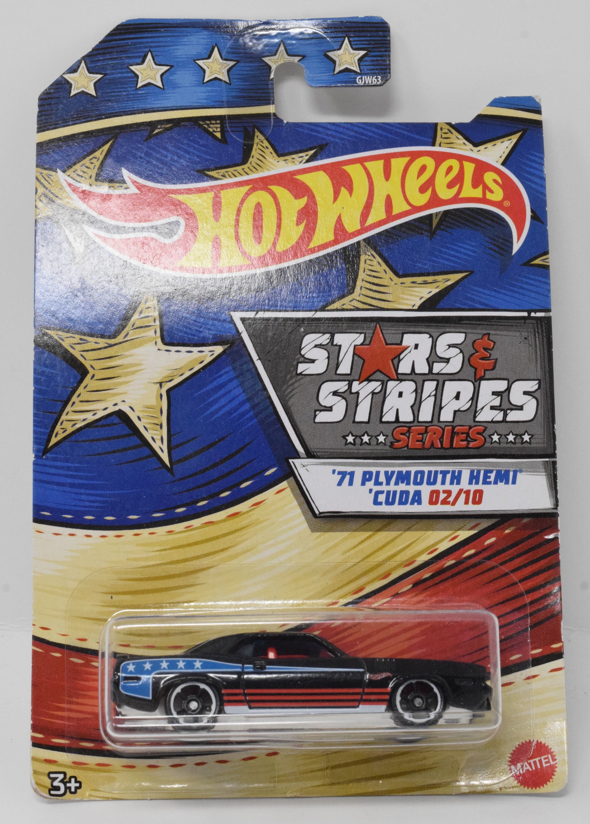 Hot Wheels 71 Plymouth Hemi Cuda Stars and Stripes 2/10 DieCast Car New - Golden Apple Comics