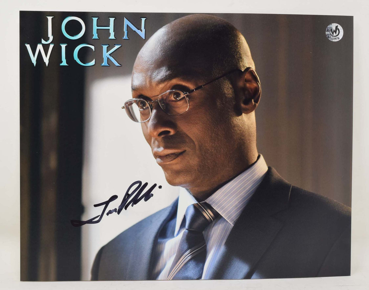 Lance Reddick John Wick Headshot Singed Photo 8 x 10 COA