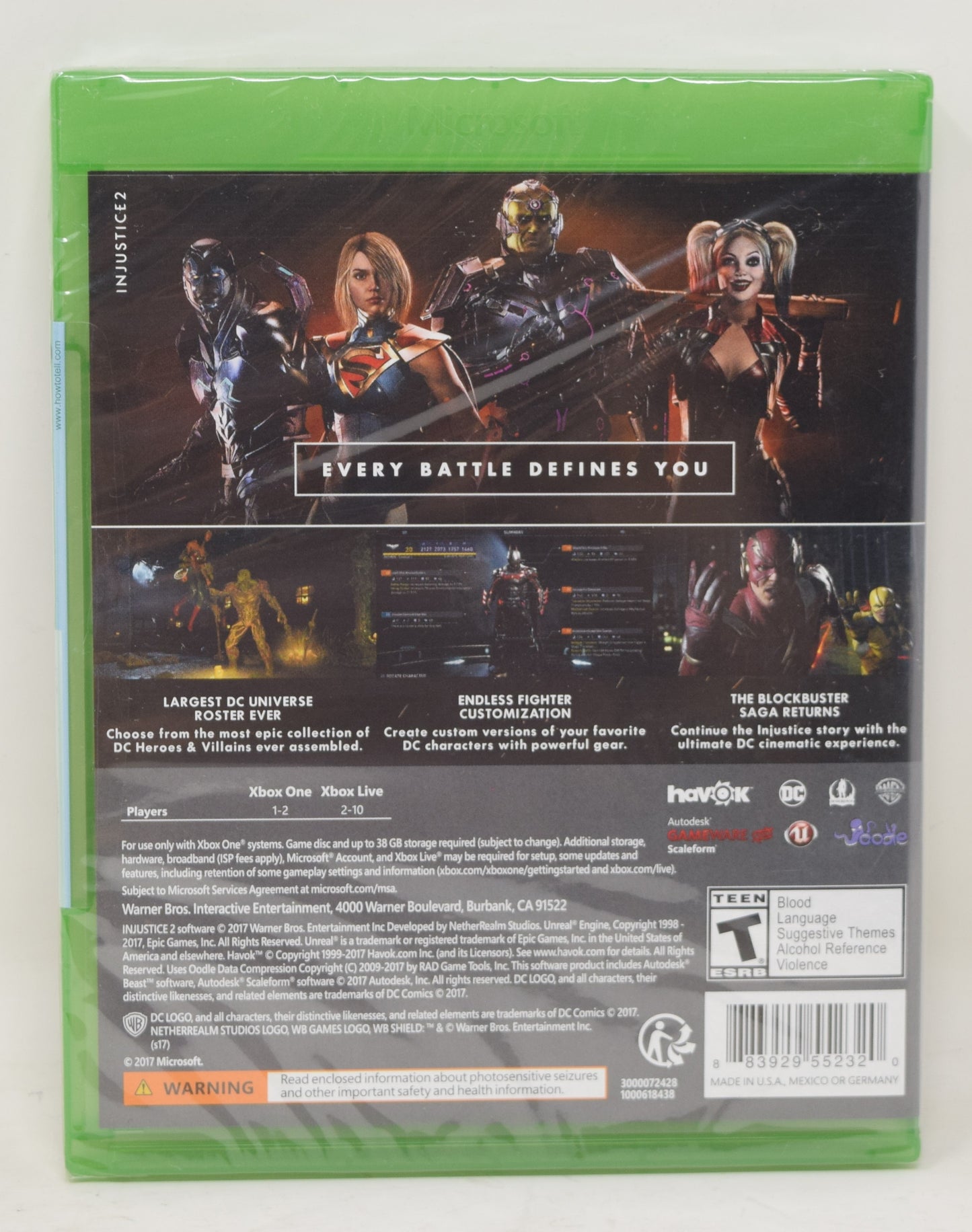 Injustice 2 Xbox One New