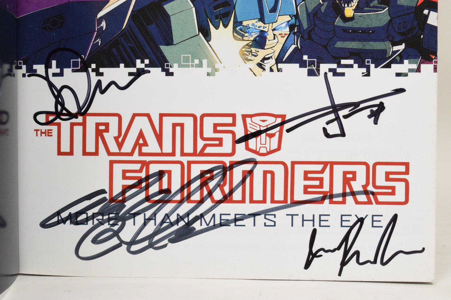 Transformers More Than Meets The Eye 1 TPB TP IDW 2012 NM Signed 4x