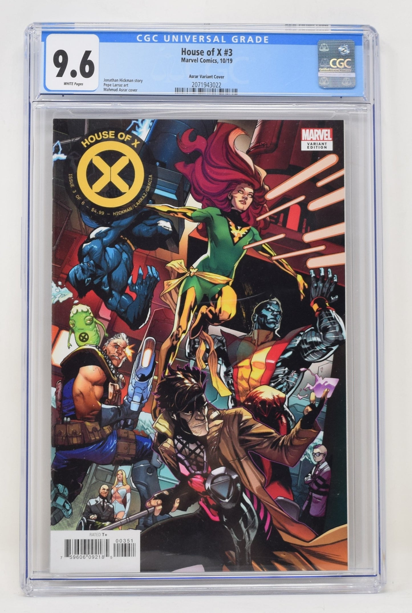 House Of X 3 Marvel 2019 CGC 9.6 Mahmud Asrar Variant