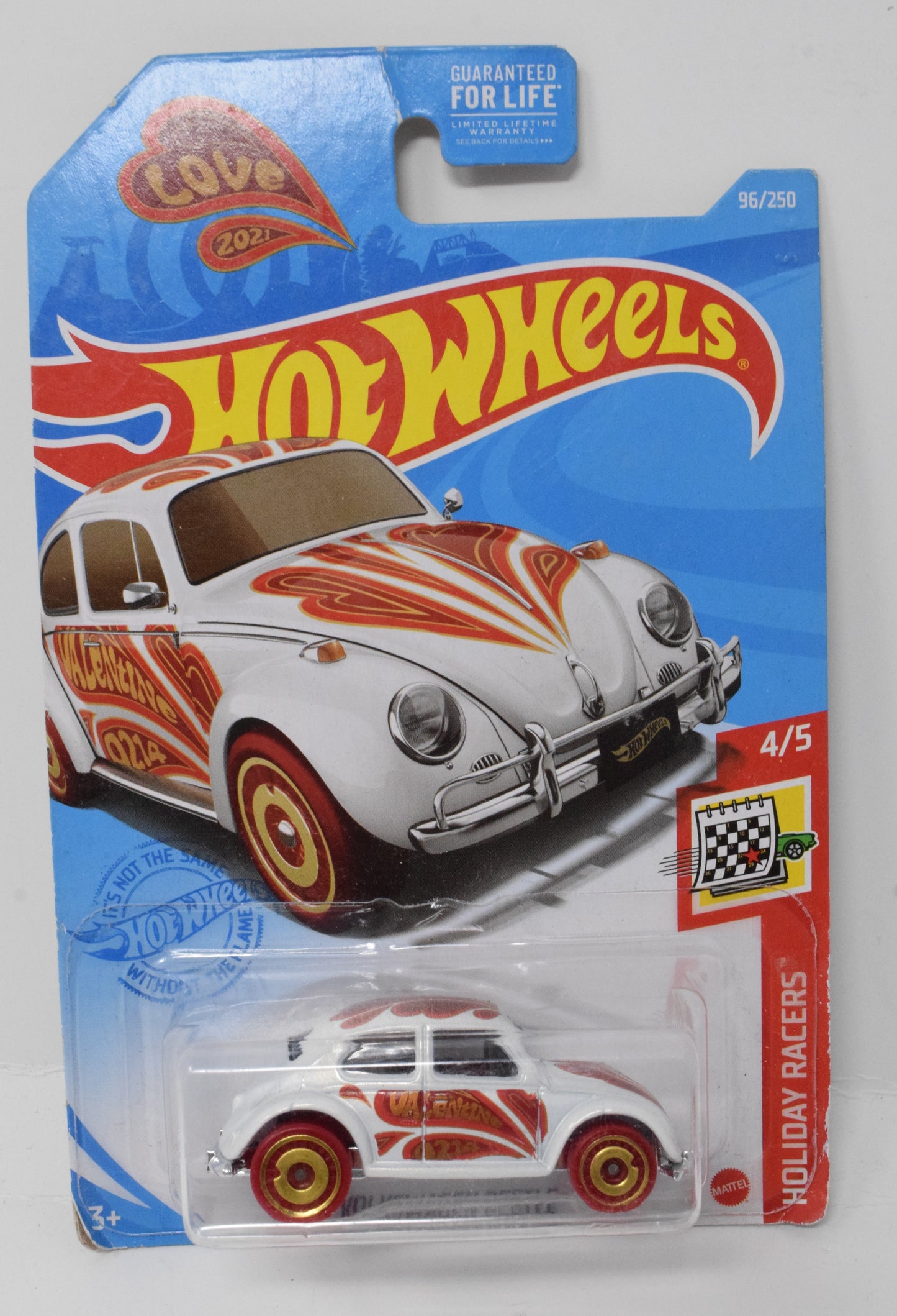 Hot Wheels Volkswagen Beetle Holiday Racers Valentines Day 4/5 96 DieCast Car New