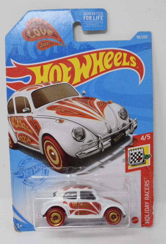 Hot Wheels Volkswagen Beetle Holiday Racers Valentines Day 4/5 96 DieCast Car New