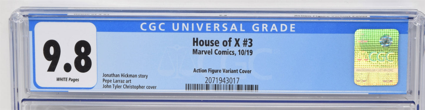 House Of X 3 Marvel 2019 CGC 9.8 John Tyler Christopher Action Figure Variant