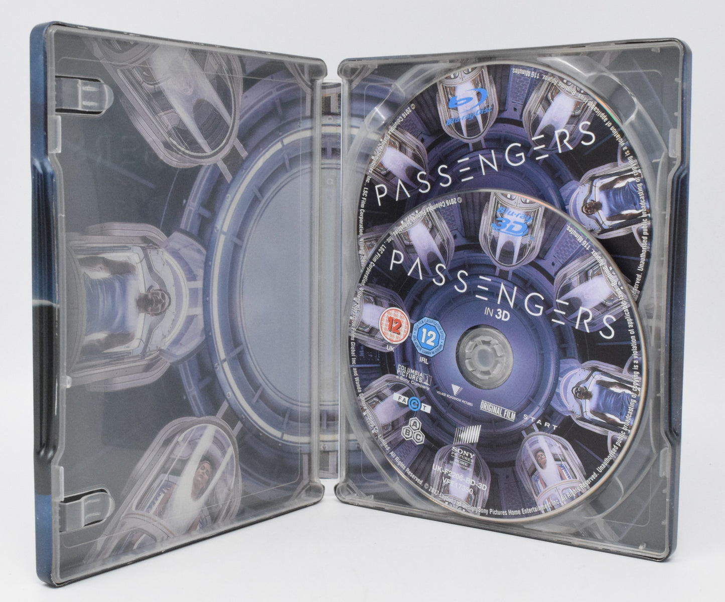 Passengers 3D Movie Blu-Ray Steelbook 2 Disc