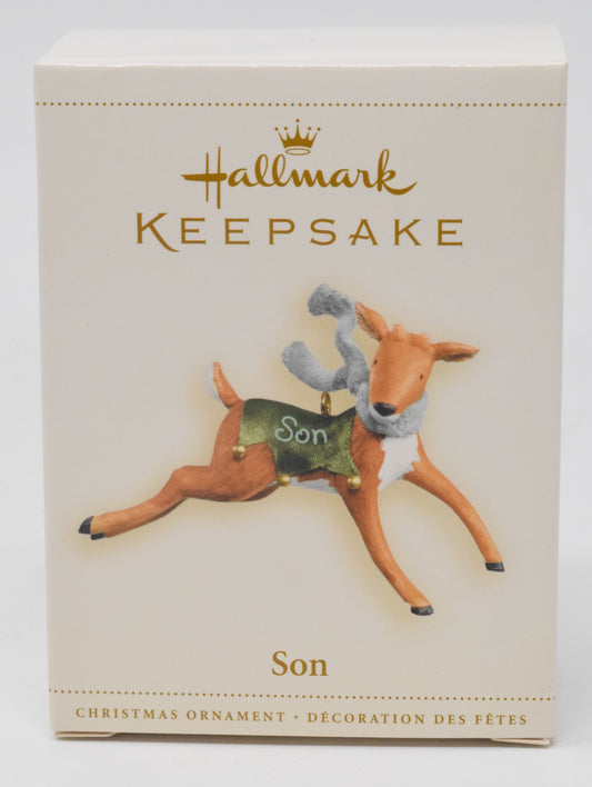 Hallmark Keepsake Deer Son Christmas Ornament 2006 NIB