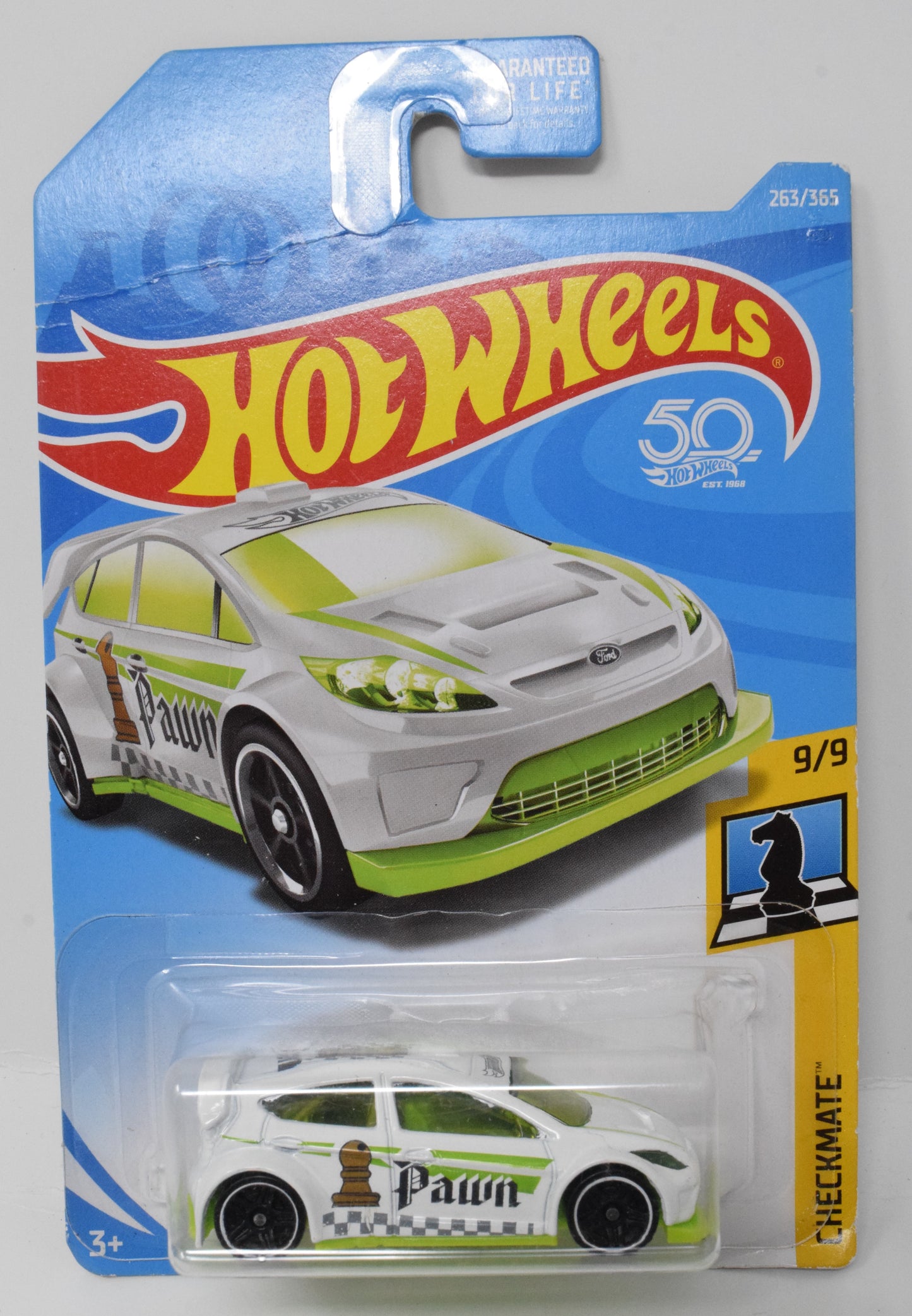 Hot Wheels 12 Ford Fiesta Pawn Checkmate 9/9 263 Diecast Car New - Golden Apple Comics