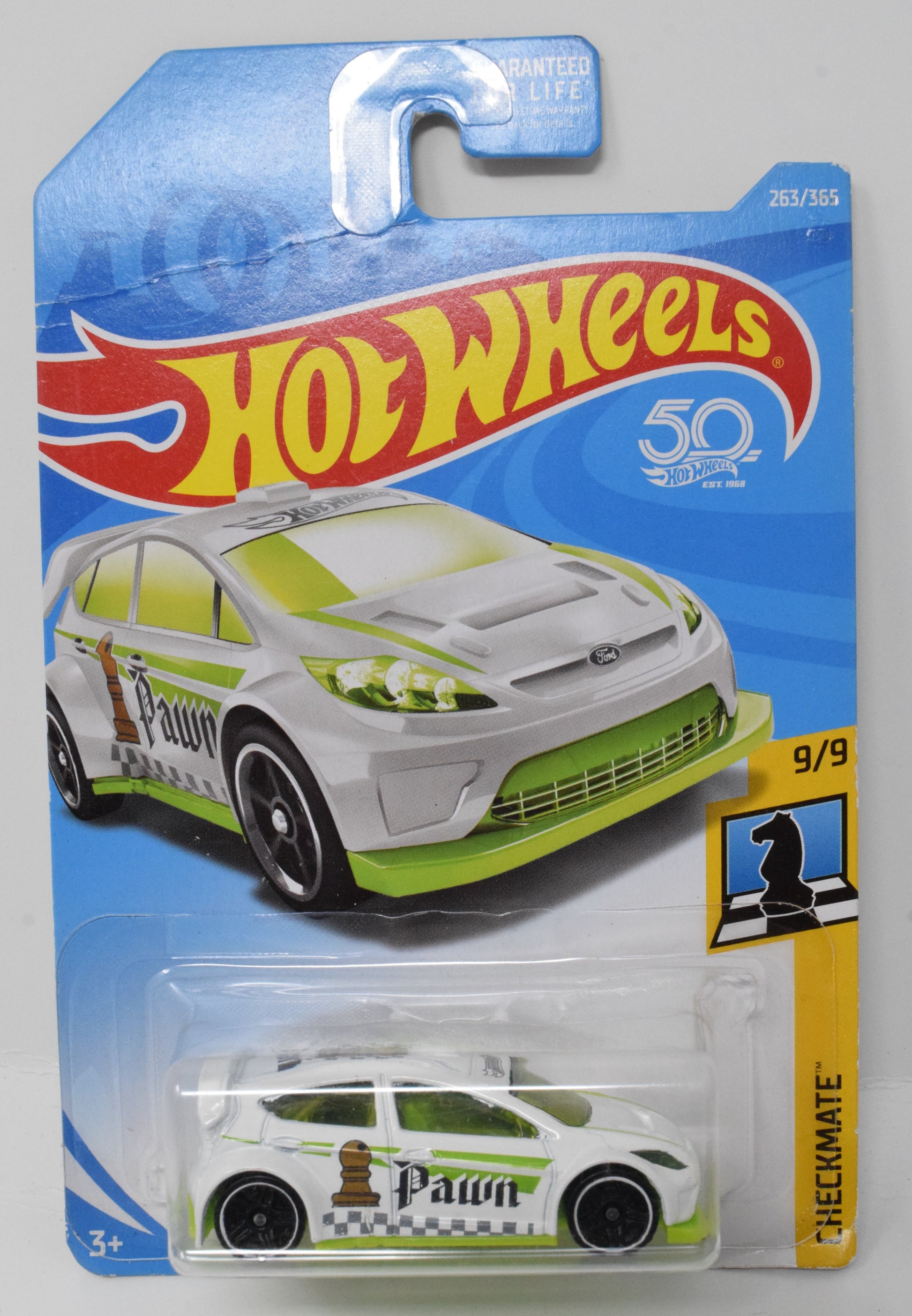 Hot Wheels 12 Ford Fiesta Pawn Checkmate 9/9 263 Diecast Car New - Golden Apple Comics