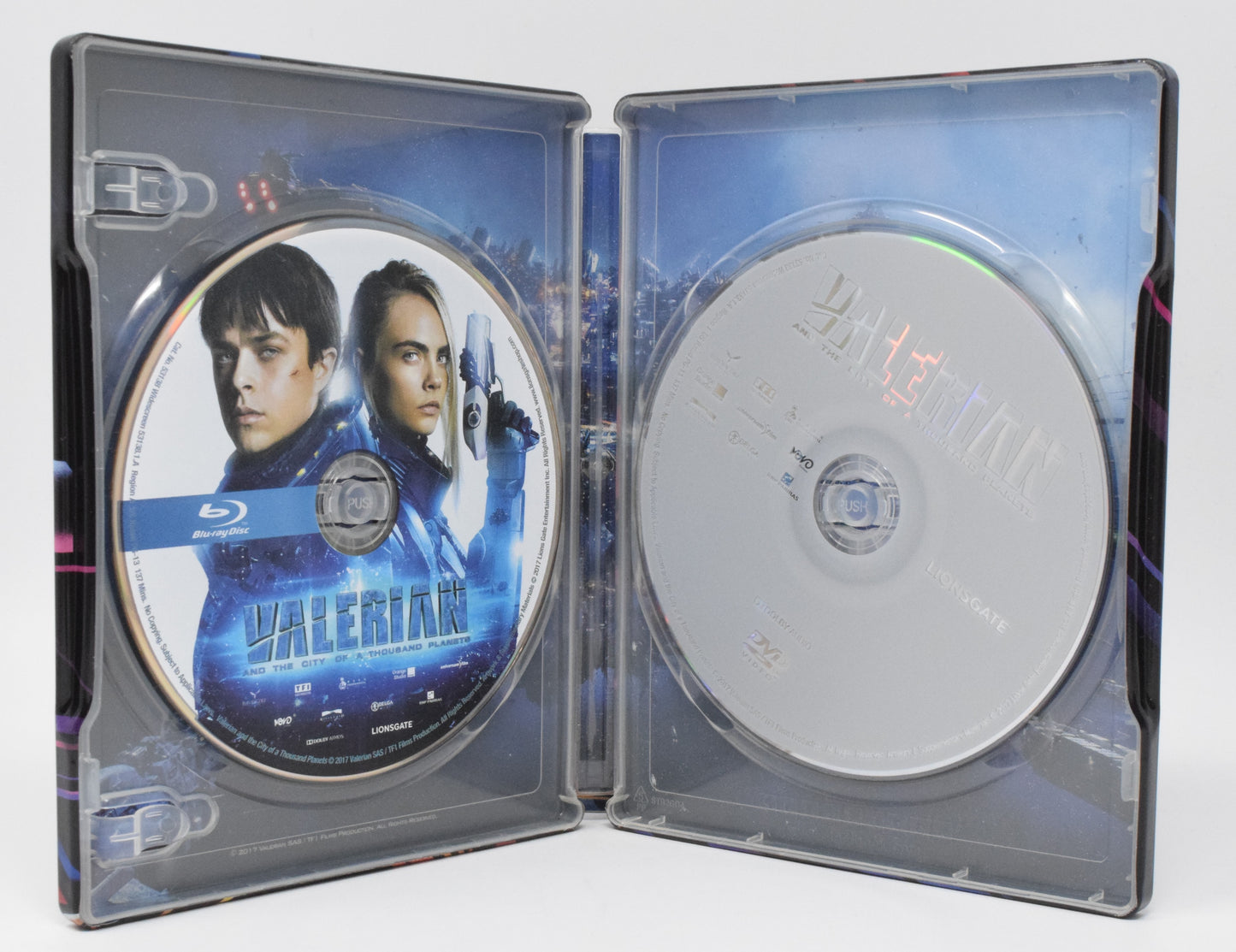 Valerian City Of A Thousand Planets Movie DVD Blu-Ray Steelbook 2 Disc