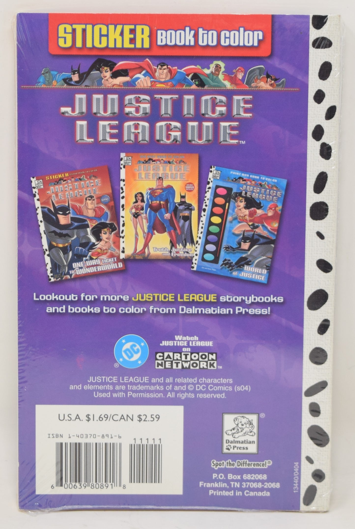 Justice League Operation Justice Sticker Book New