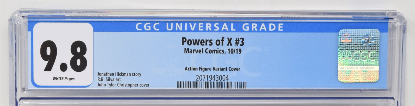 Powers Of X 3 Marvel 2019 CGC 9.8 John Tyler Christopher Action Figure Variant