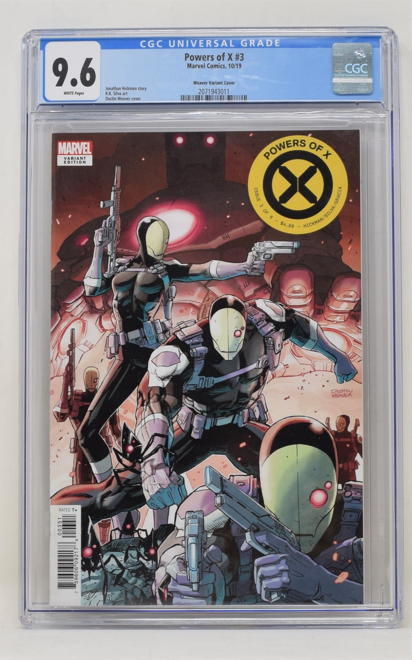 Powers Of X 3 Marvel 2019 CGC 9.6 Dustin Weaver Character Variant