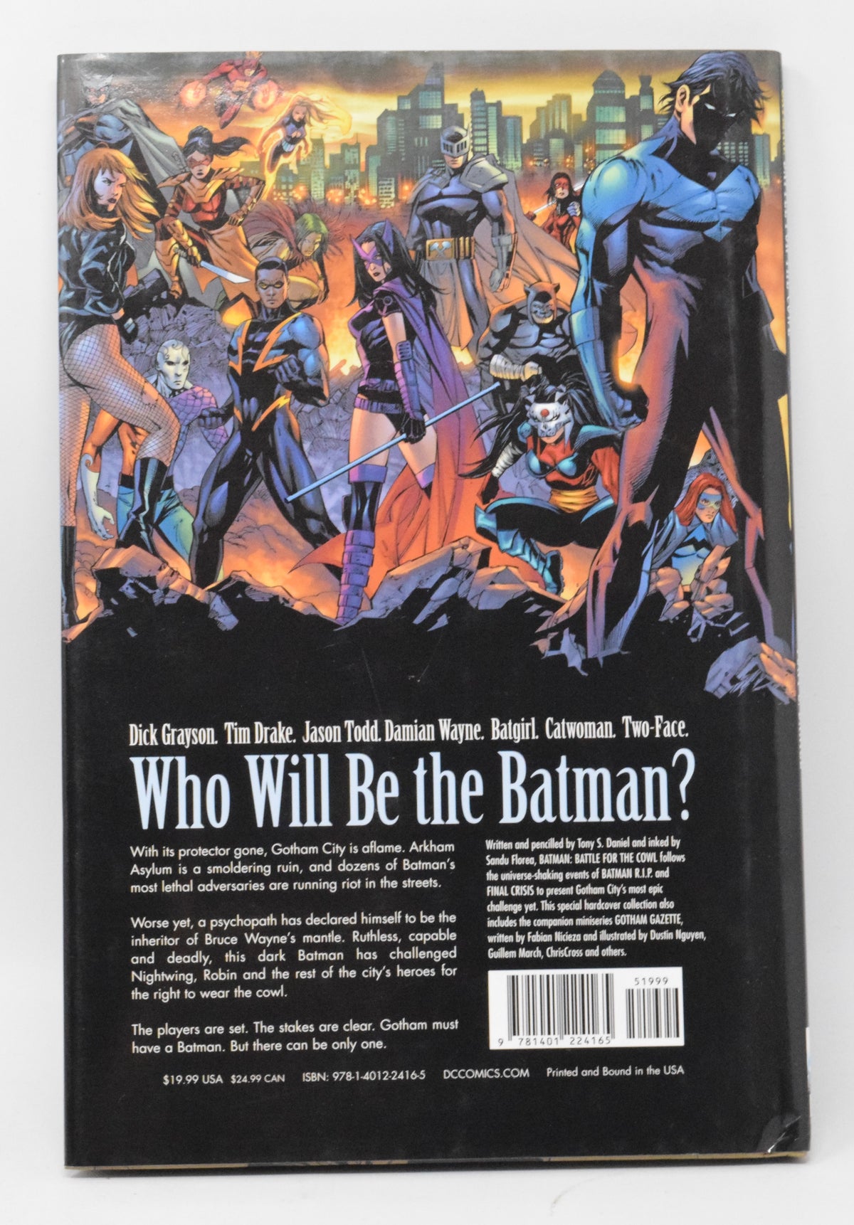 Batman Battle For The Cowl HC DC 2009 VF Tony Daniel