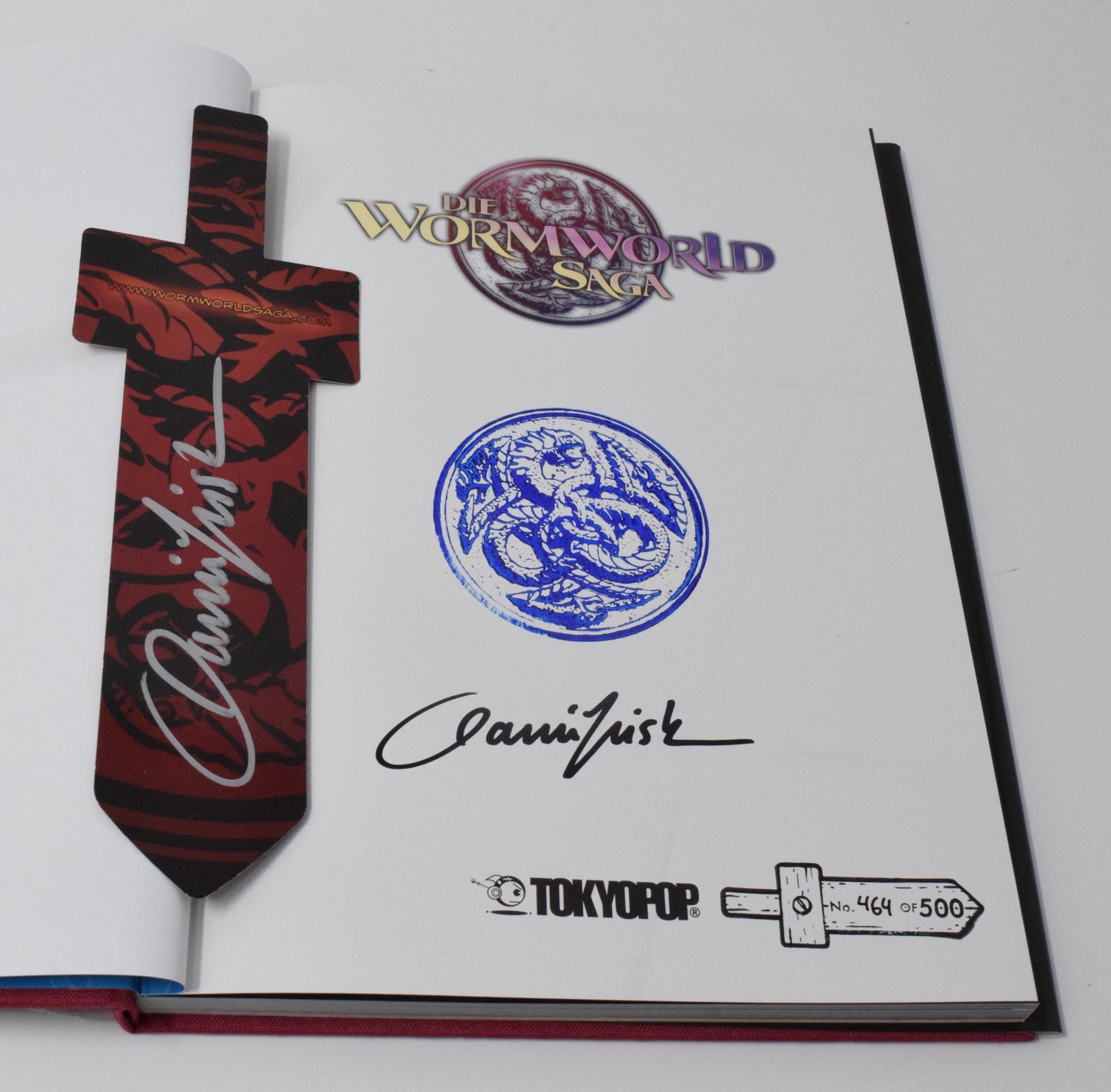 Wormworld Saga 1 Journey Begins HC Hardcover Tokyopop Signed Daniel Lieske