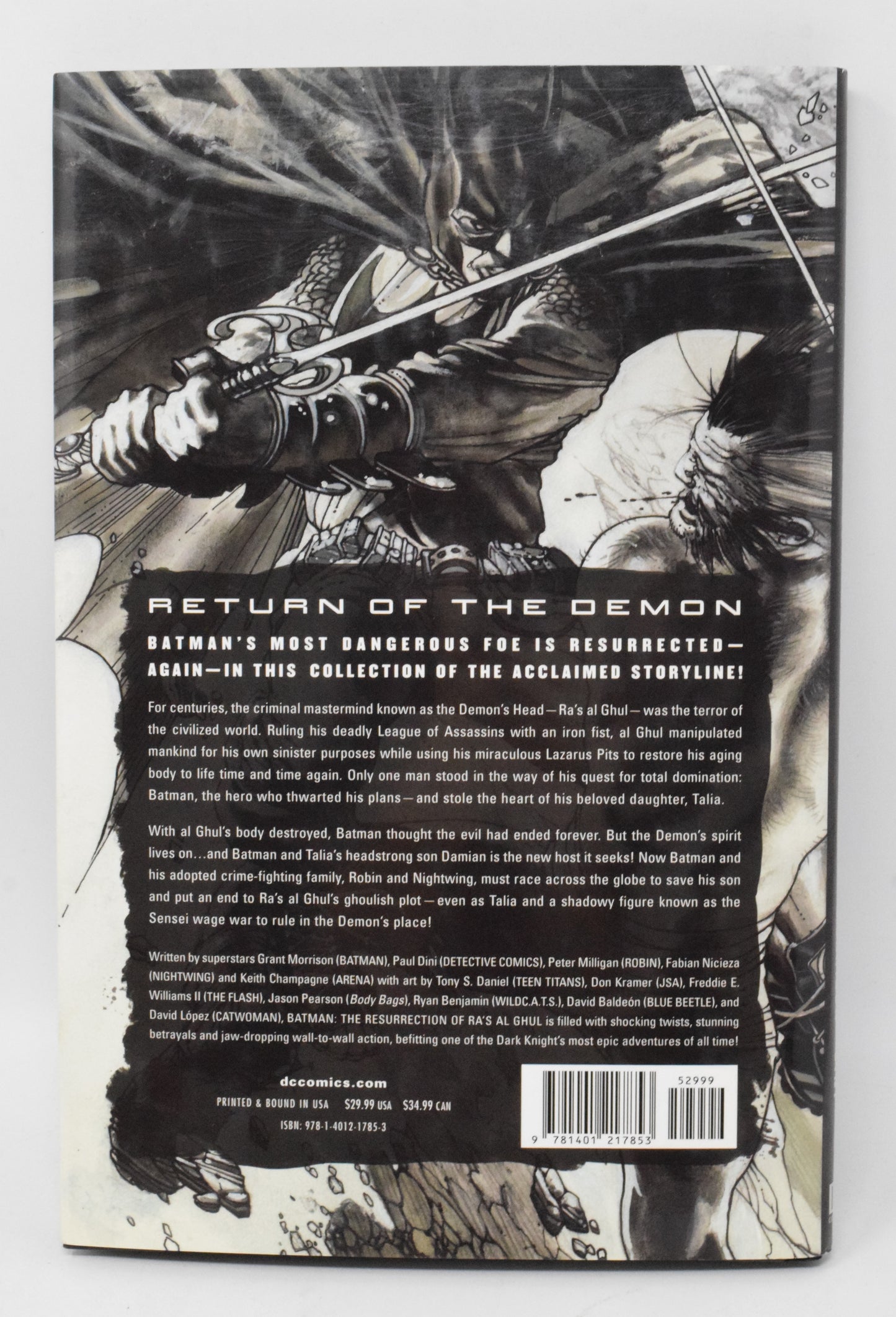 Batman Resurrection Of Ra's Al Ghul HC DC 2008 NM- 9.2 Grant Morrison