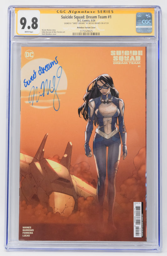 Suicide Squad Dream Team #1 (Of 4) E 1:25 Gleb Melnikov SIGNED CGC SS 9.8 Nicole Maines Variant (03/12/2024) Dc