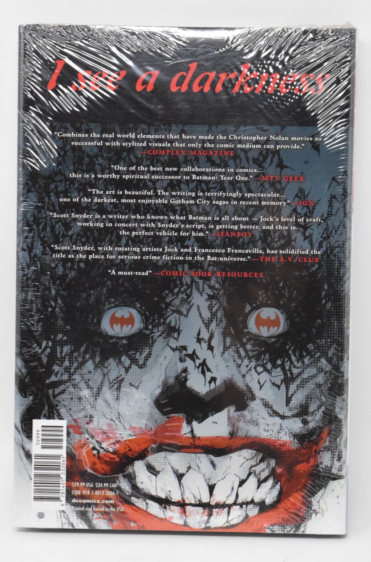 Batman Black Mirror HC DC 2012 NM Scott Snyder Jock