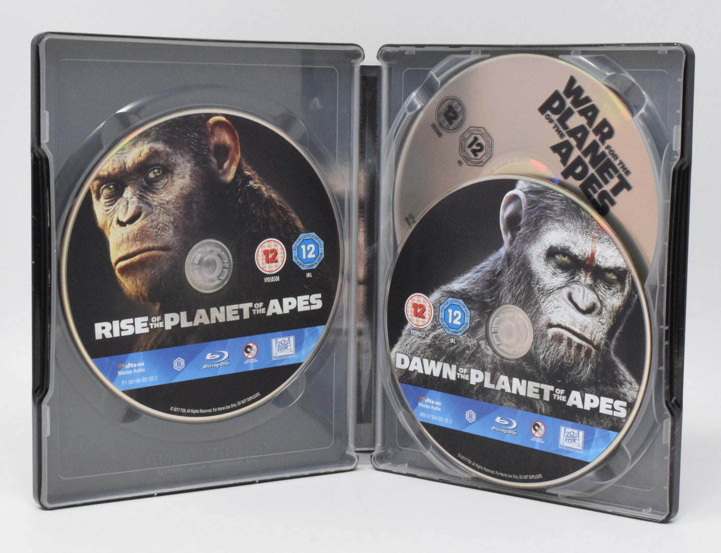 Planet Of Apes Trilogy Blu-Ray Steelbook 3 Disc