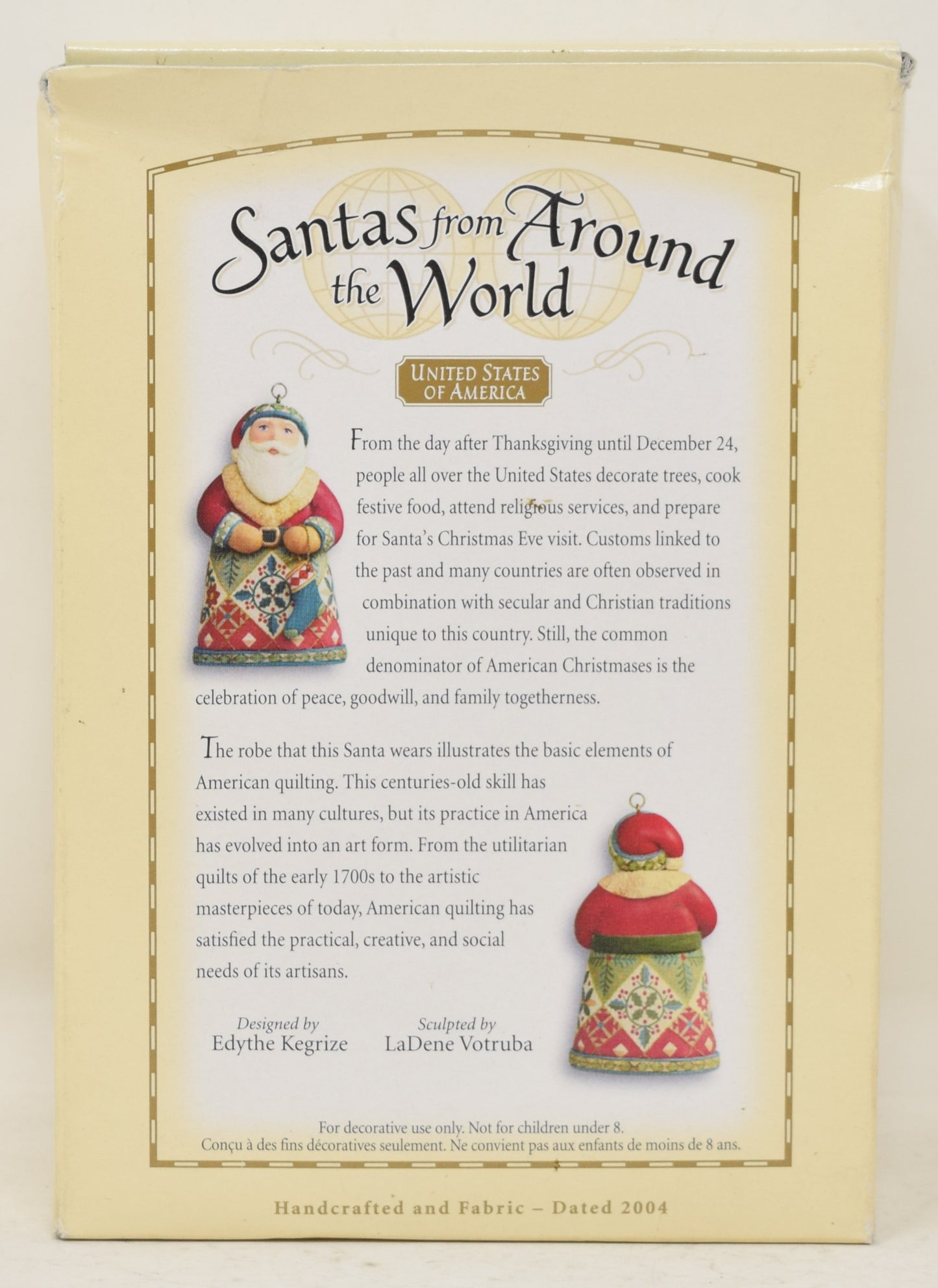 Hallmark Keepsake Ornament Santa Claus From Around The World Christmas Tree 2004 NIB